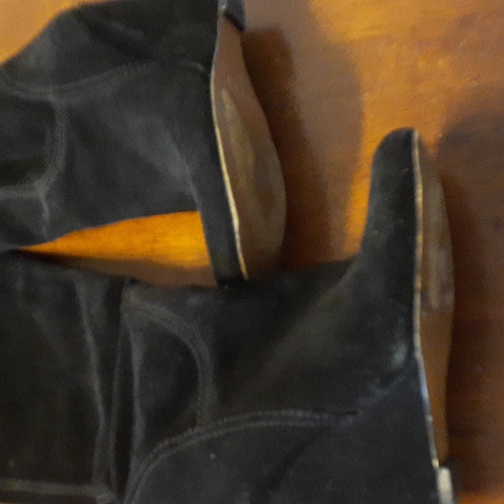 Tall suede boots
